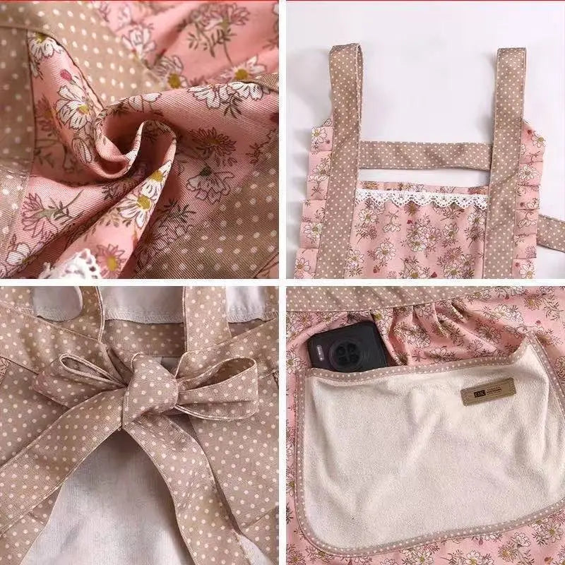 Granny Style Ruffled Apron - ChaCha Kitchen-