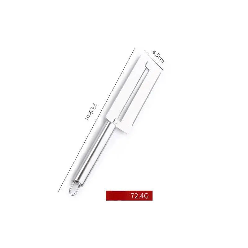 Wide blade peeler from Stainless Steel Fruit Tools - Peeling & Slicing Set with detailed dimensions and weight.