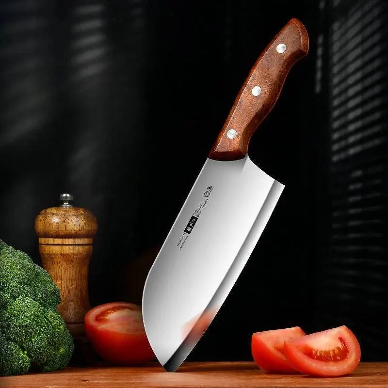 Ladies Cutting Knife - Kitchen Essential featuring a stainless steel blade and wooden handle, perfect for slicing vegetables and fruits.