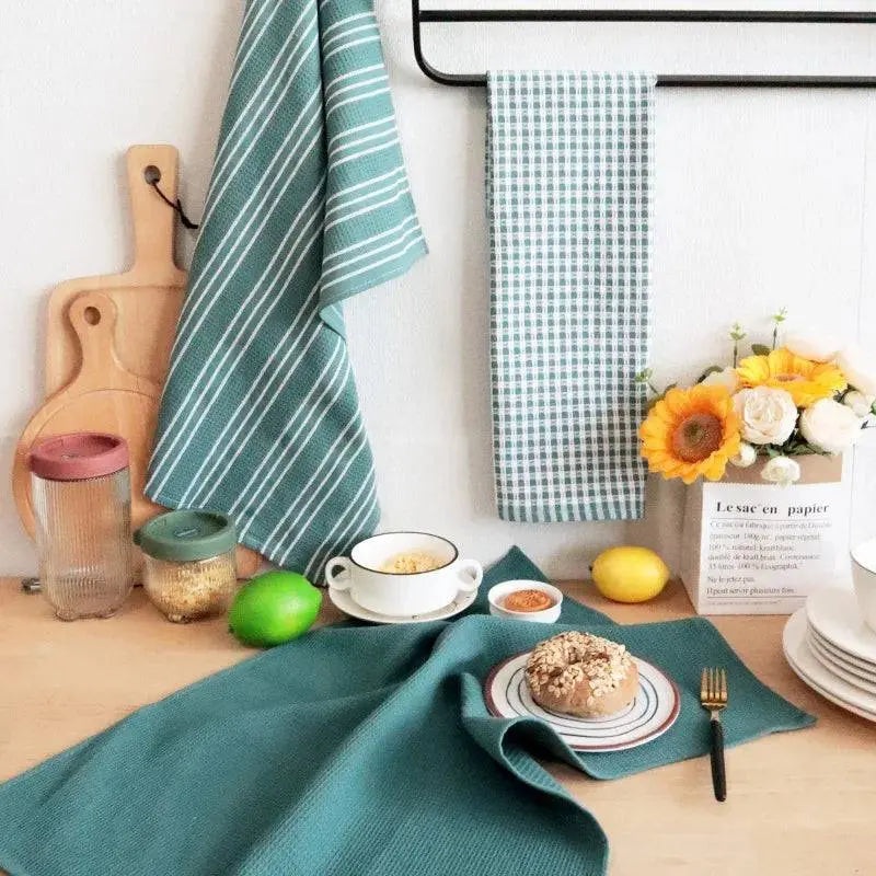 3-Piece Multiple Designs Cotton Towel Set - ChaCha Kitchen-