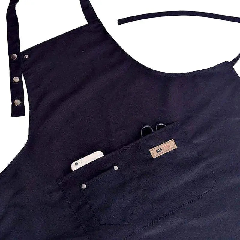 Canvas Polyester Apron with Pocket - ChaCha Kitchen-