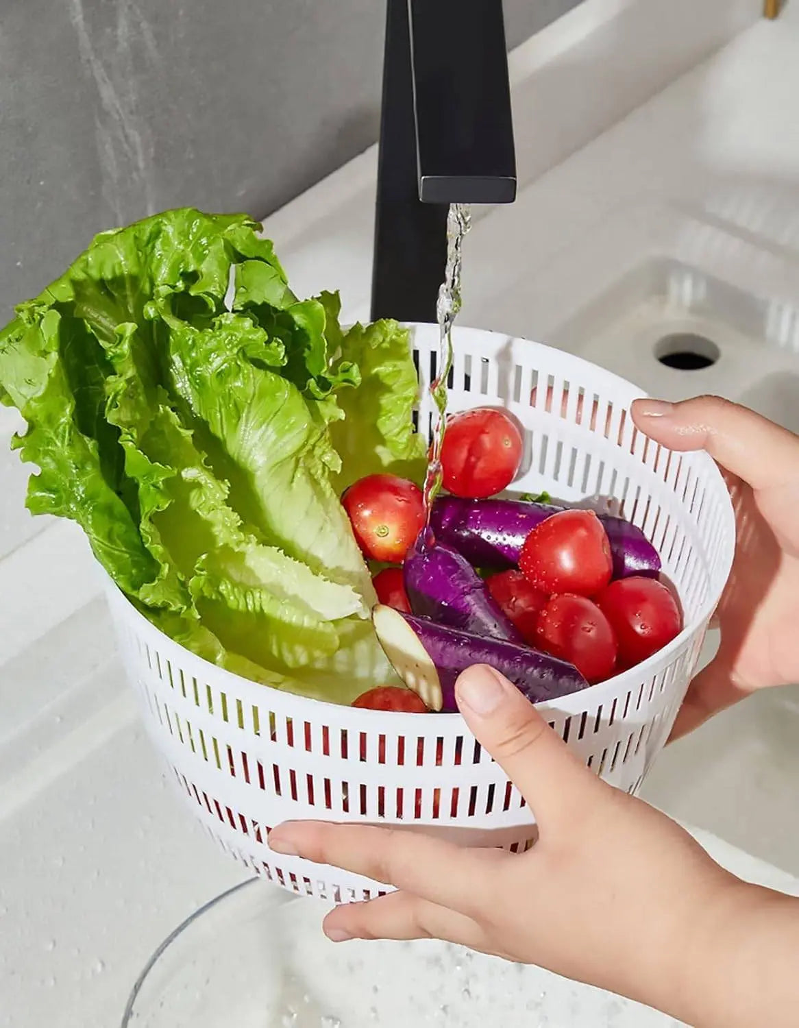 Electric Vegetable Salad Spinner - ChaCha Kitchen-