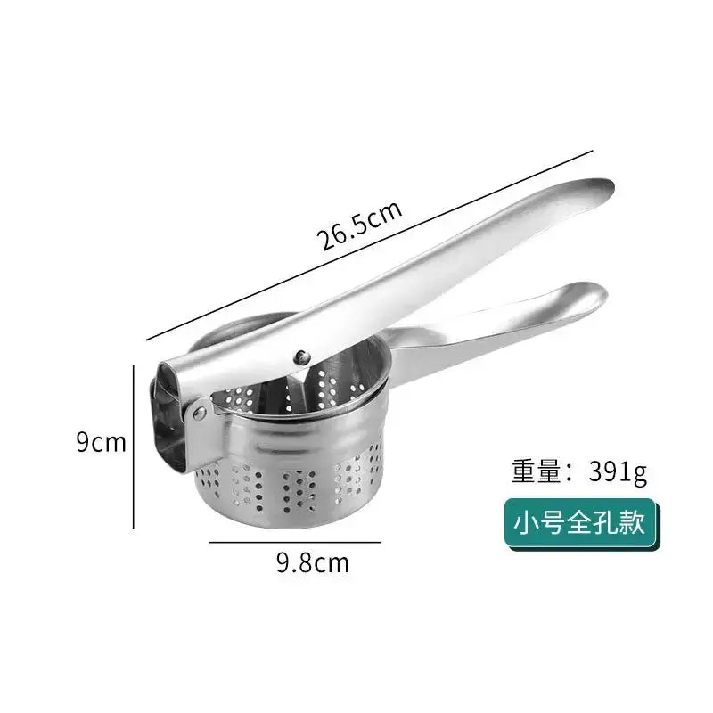 Stainless Steel Manual Juicer - Multifunctional | Compact Design with dimensions and weight specifications, highlighting its compact and lightweight build.