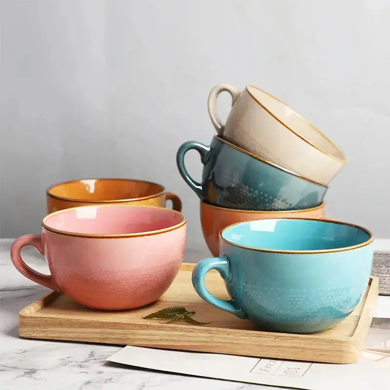 Large Capacity Ceramic Coffee Mug - ChaCha Kitchen-