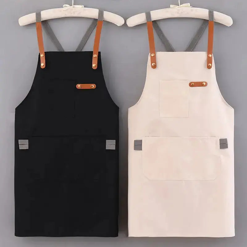 Korean style Canvas Work Apron - Durable & Chic | Multi