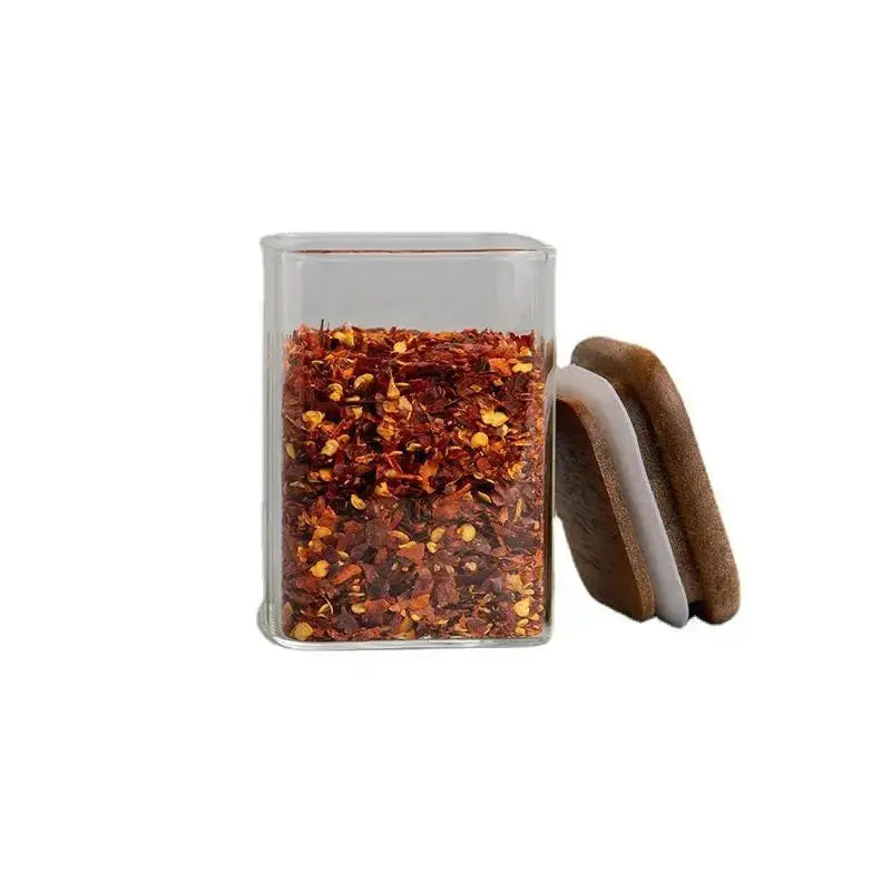 4 Piece Acacia Wood Seasoning Jar Set - ChaCha Kitchen-