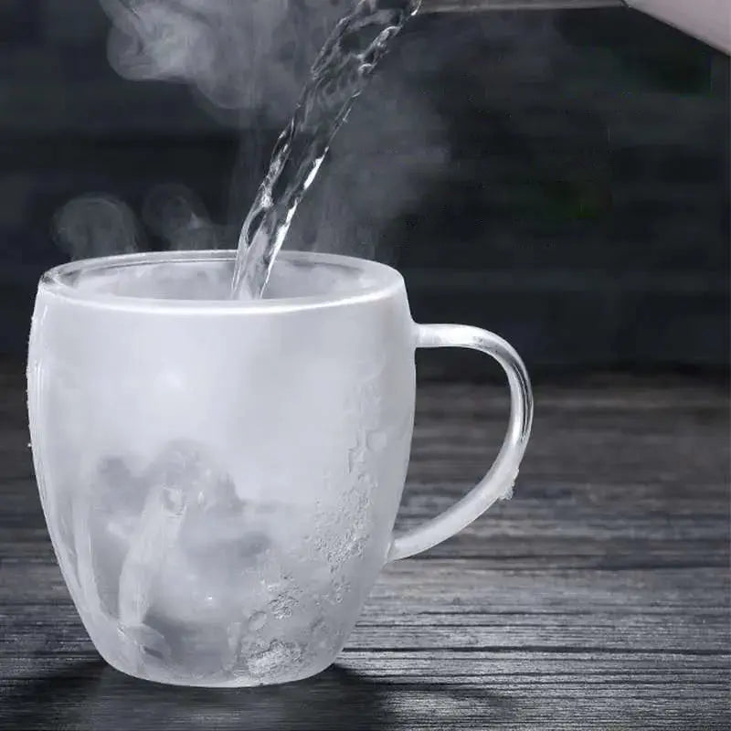 Double Wall Glass Coffee Cups - ChaCha Kitchen-