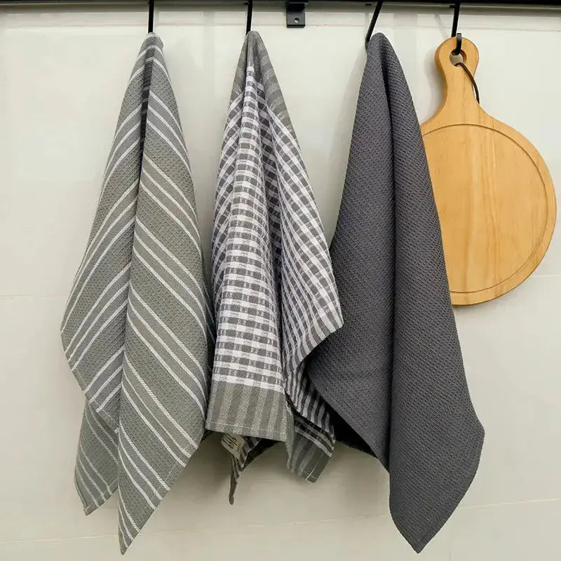 3-Piece Multiple Designs Cotton Towel Set - ChaCha Kitchen-