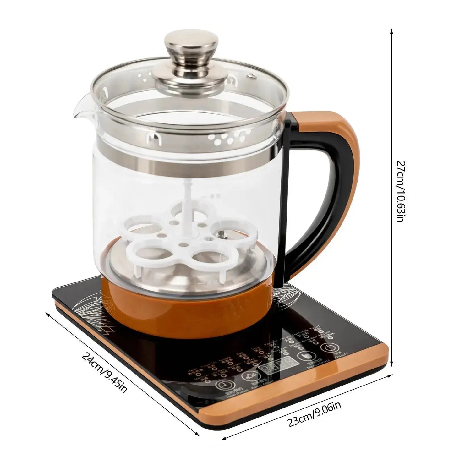 Multifunctional Electric Glass Tea Maker - ChaCha Kitchen-
