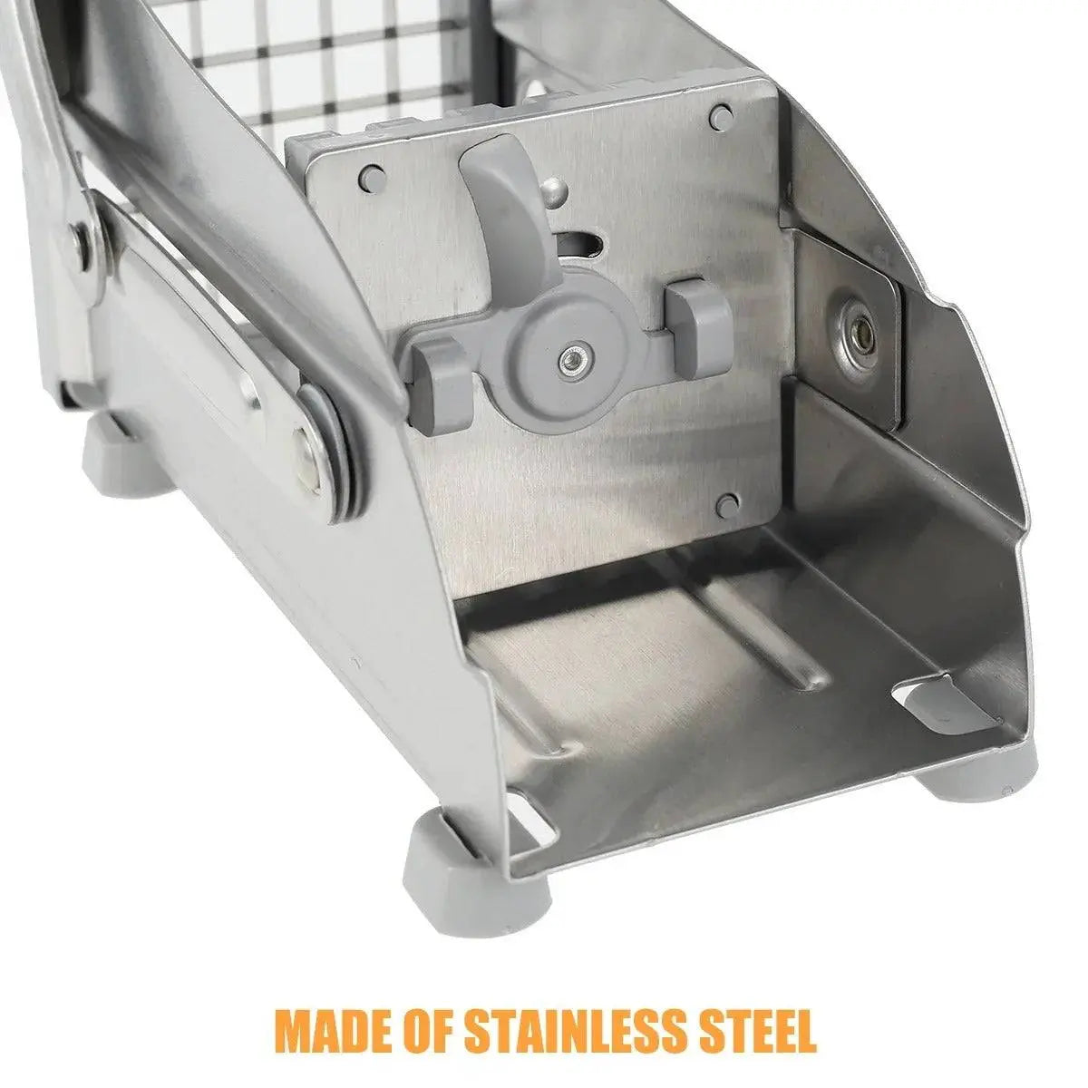 French Fry Cutter - Best Tool for Homemade Fries highlighting durable stainless steel construction for long-lasting kitchen use.