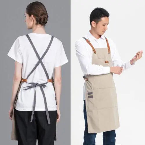 Korean Style Canvas Work Apron - ChaCha Kitchen-