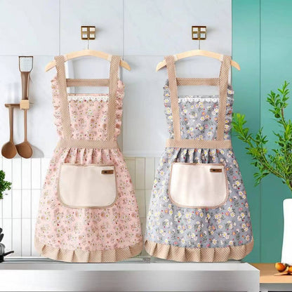 Granny Style Ruffled Apron