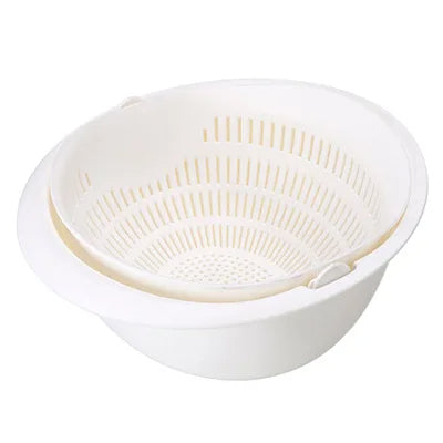 Rotatable Double Drain Basket