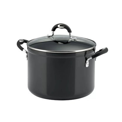 Tramontina 8 Qt Style Gray Non-Stick Covered Stock Pot