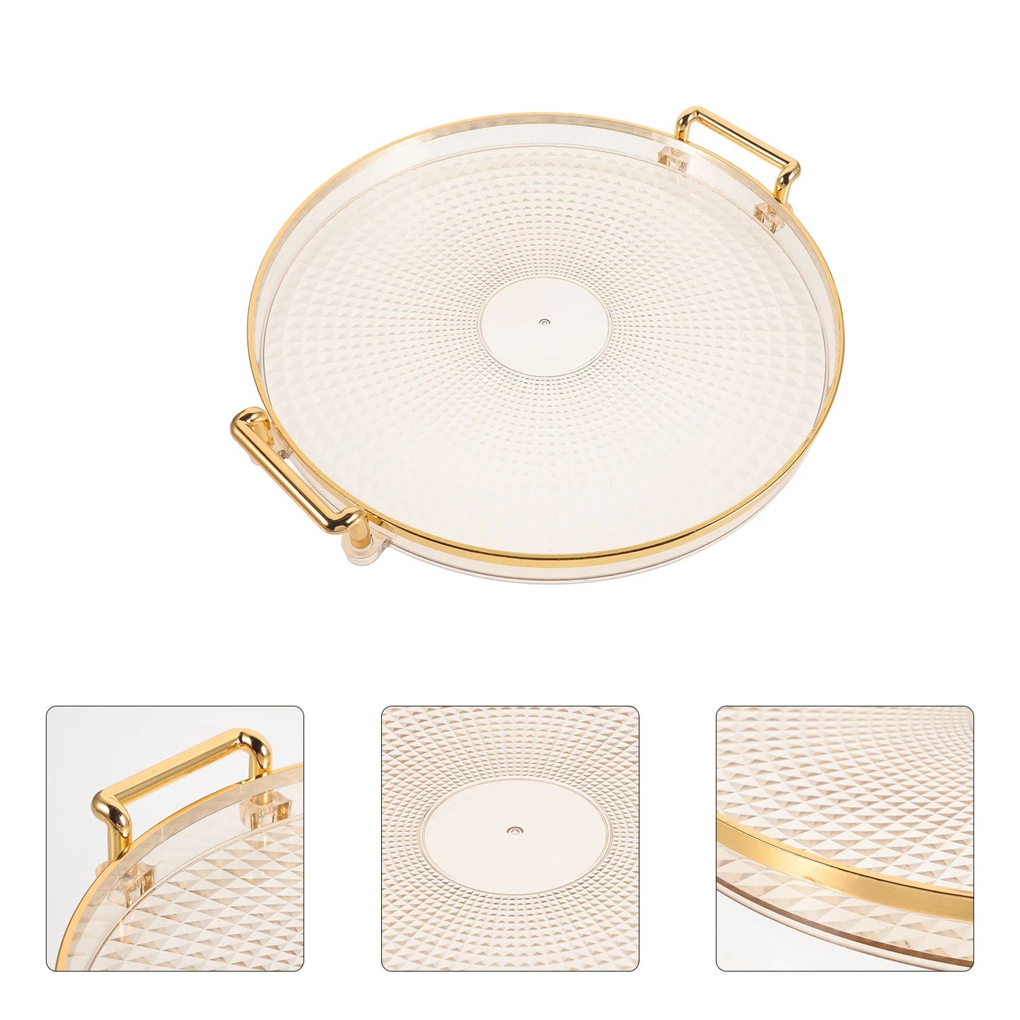 Elegant Round Plastic Tray