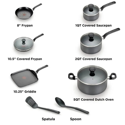 Easy Care 12 Pieces Non-Stick Cookware Set