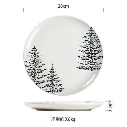 Simple Style Ceramics Plate