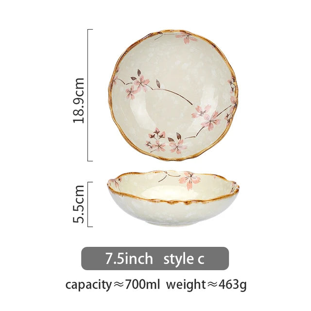 700 ML Flowers Salad Bowl