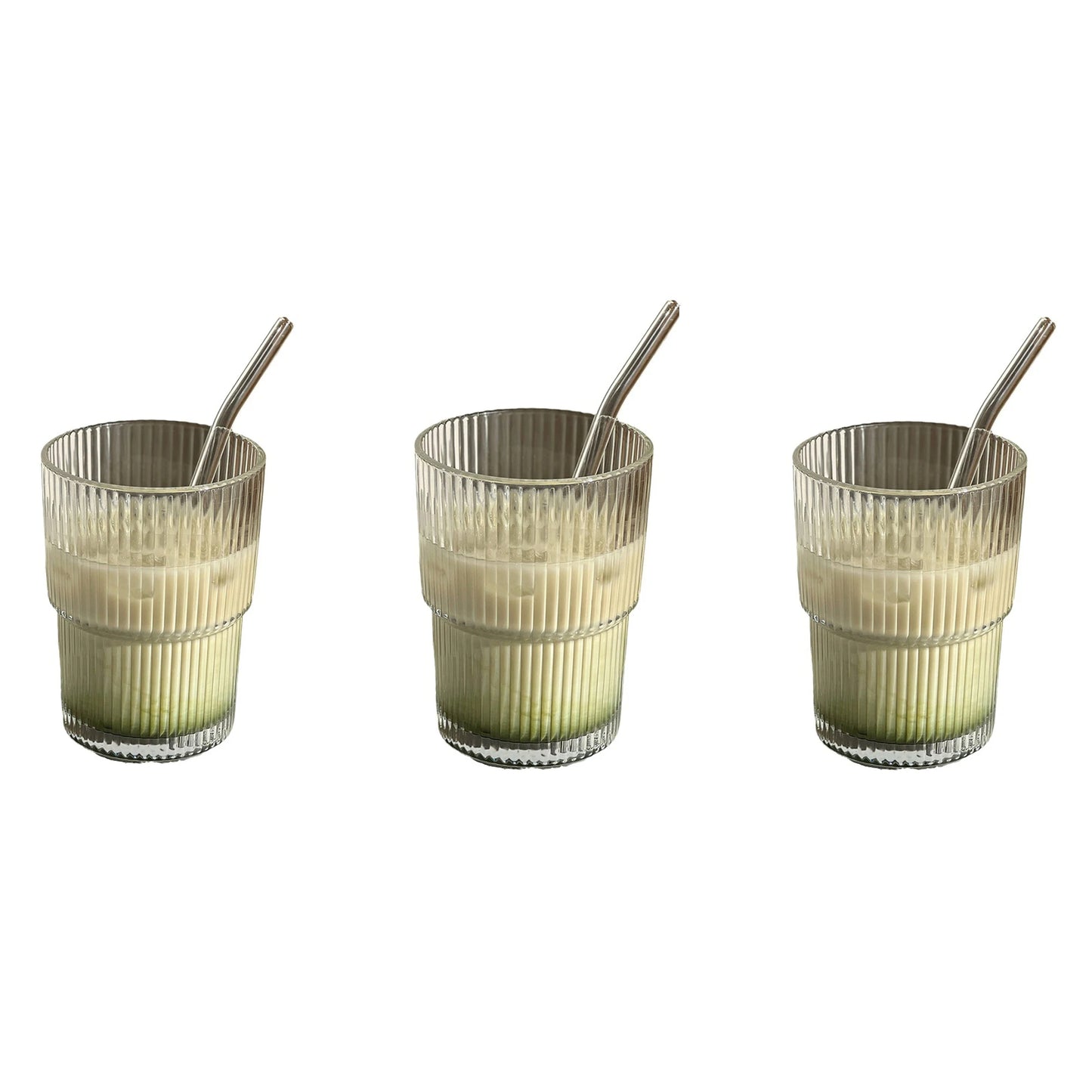 400 ML Stripe Glass Cup