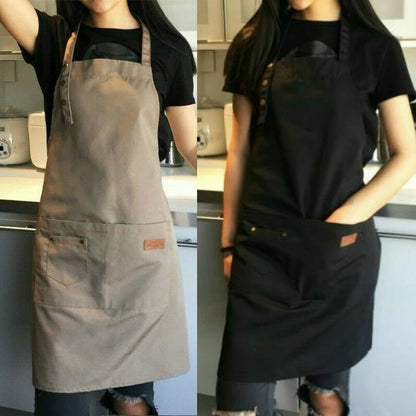 Canvas Polyester Apron with Pocket