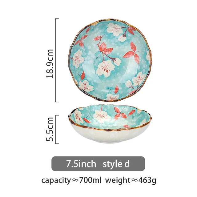 700 ML Flowers Salad Bowl