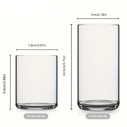 BPA-Free Borosilicate Drinking Glasses Set