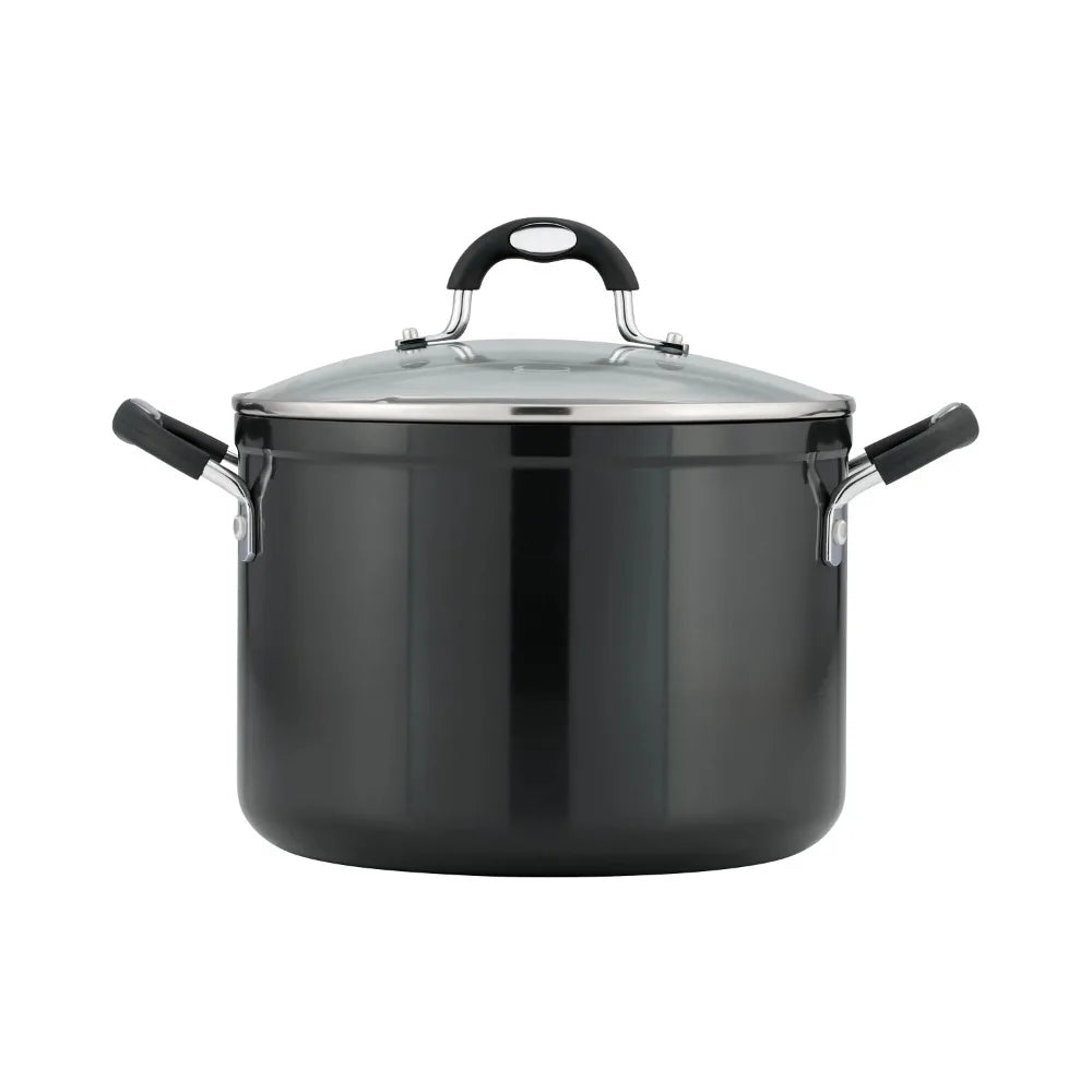 Tramontina 8 Qt Style Gray Non-Stick Covered Stock Pot