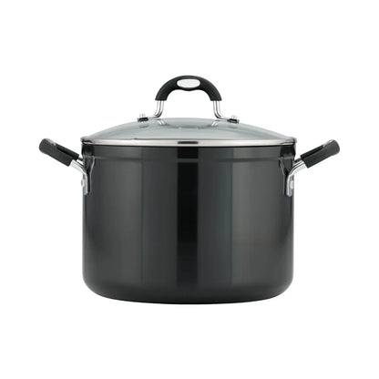 Tramontina 8 Qt Style Gray Non-Stick Covered Stock Pot