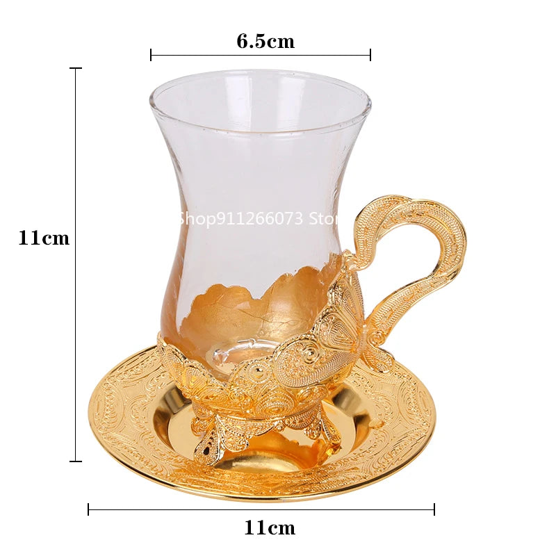 European Style Golden Glass Teapot