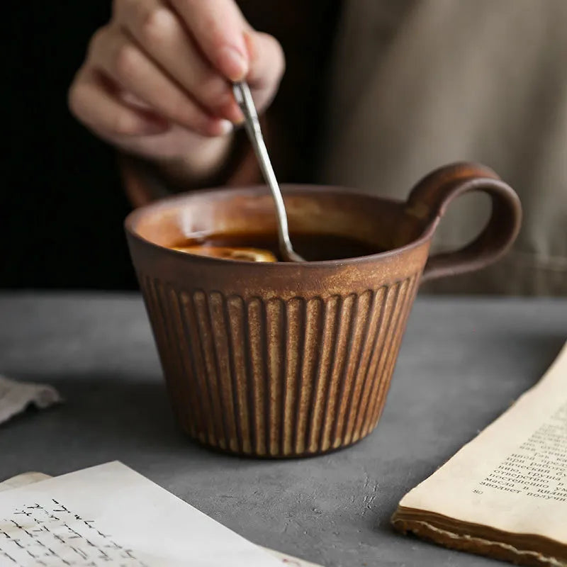 Handmade Retro Style Ceramic Coffee Mug