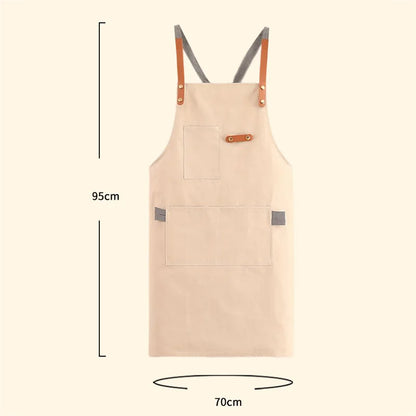 Korean Style  Canvas Work Apron