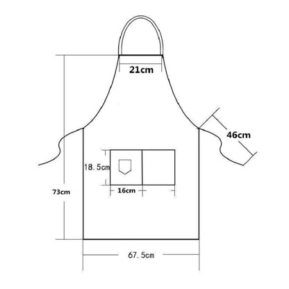 Neutral Colored Polyester Apron