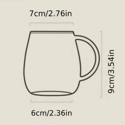 4 Pieces Premium Glass Coffee Mugs