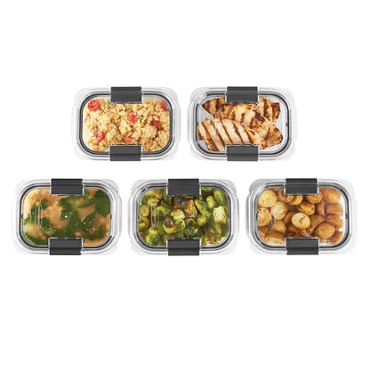 5 Pack Leak-Proof Food Storage Containers