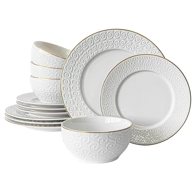 Sofia Vergara's 12-Piece White Stoneware Set