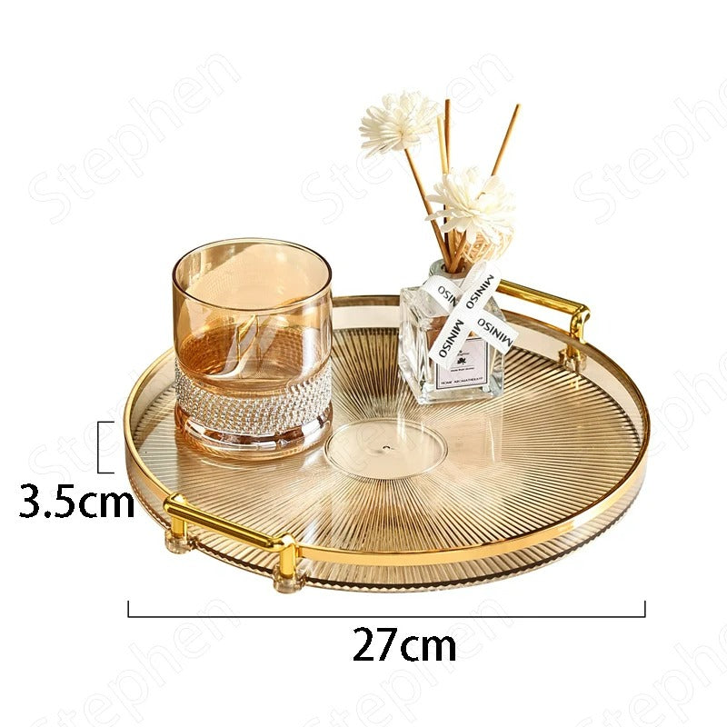 Elegant Round Plastic Tray