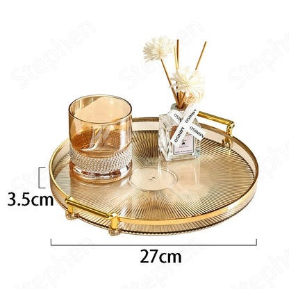 Elegant Round Plastic Tray