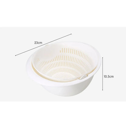 Rotatable Double Drain Basket