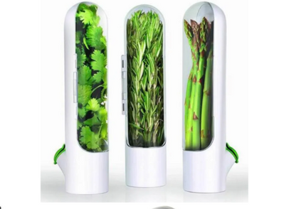 Herb Preserver Pod Container for Refrigerator